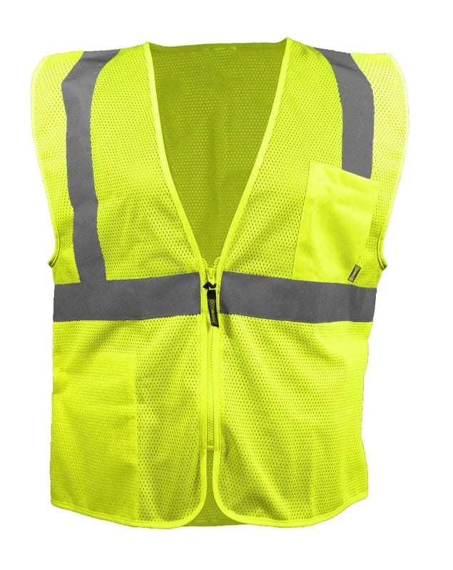 Sustainable Mesh Vest W/Zipper