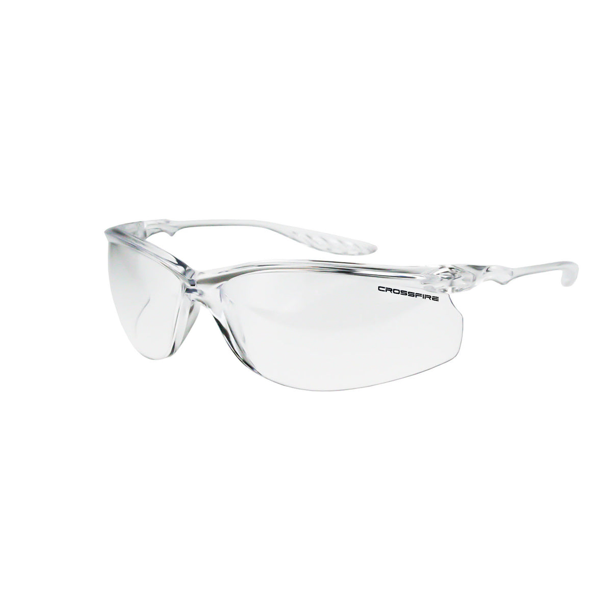 Crossfire 24SEVEN - ® Performance Safety Eyewear - Crystal Black Frame - Crystal Clear / Clear