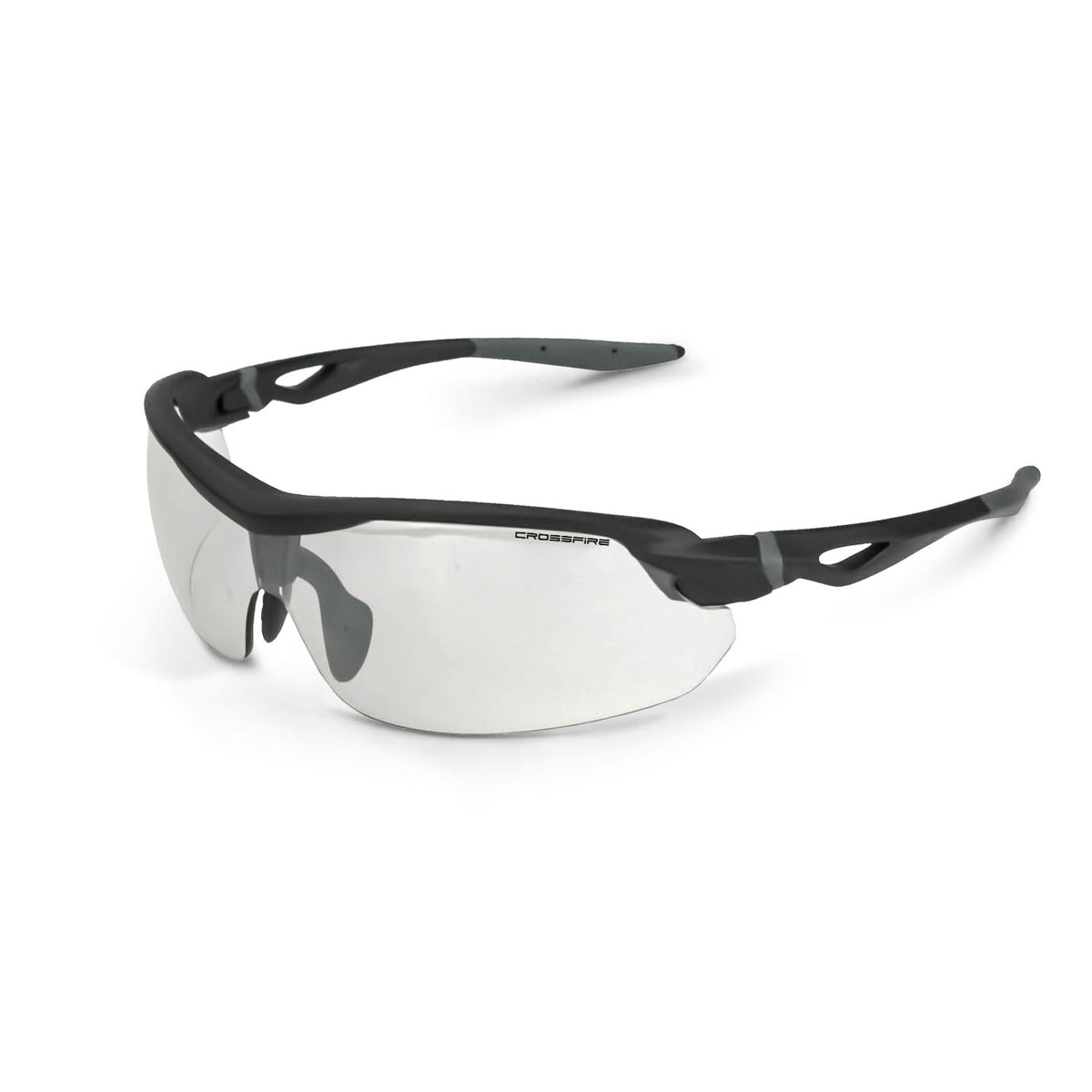 Crossfire CIRRUS - Premium Safety Eyewear - Burnt Orange Frame - Gold Mirror Lens - Matte Black / I/O