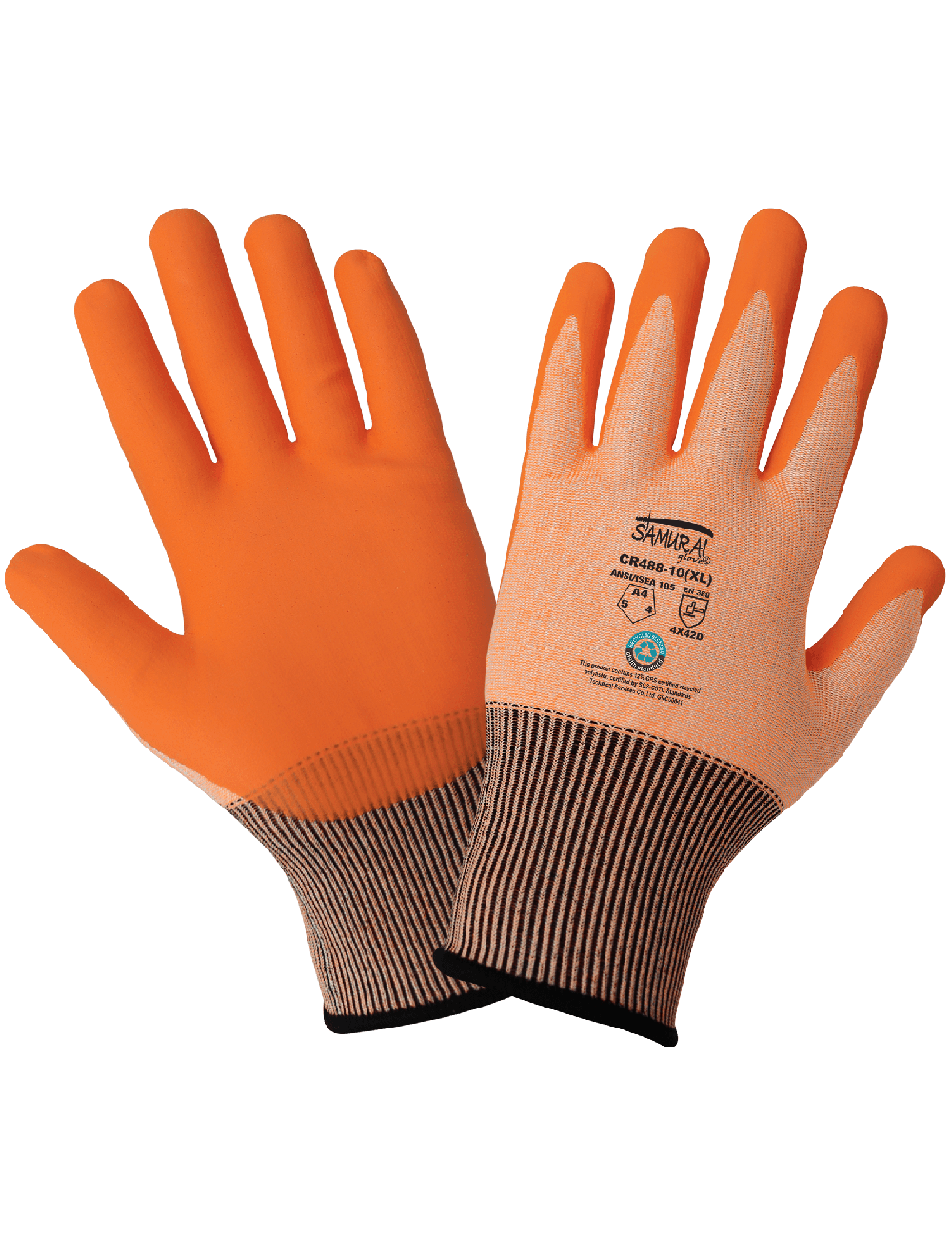 Samurai Glove® - CR488 - Cut Resistant Gloves - cut level A4 - orange