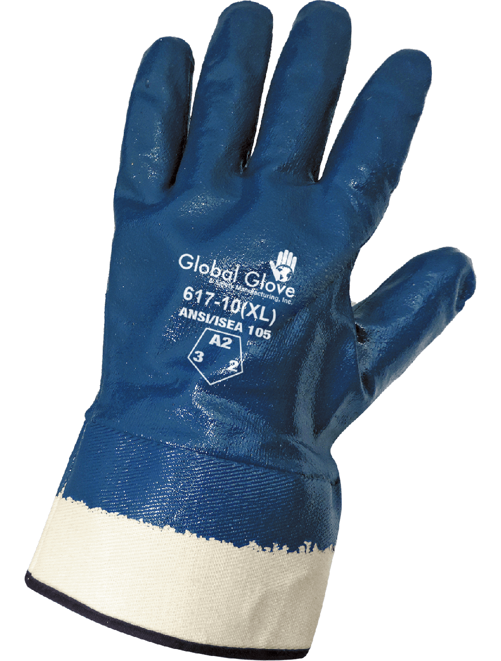 Solid 617 Chemical Handling Gloves - cut level A2