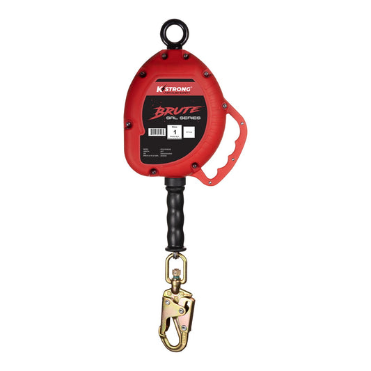 KStrong® BRUTE™ 30 ft. Stainless Steel Cable SRL with Swivel Snap Hook. Includes Installation Carabiner and Tagline (ANSI)