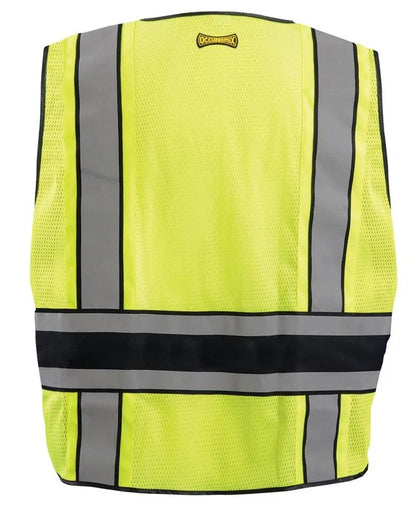 Deluxe Solid/Mesh Breakaway Public Safety Vest W/Dor, Plain