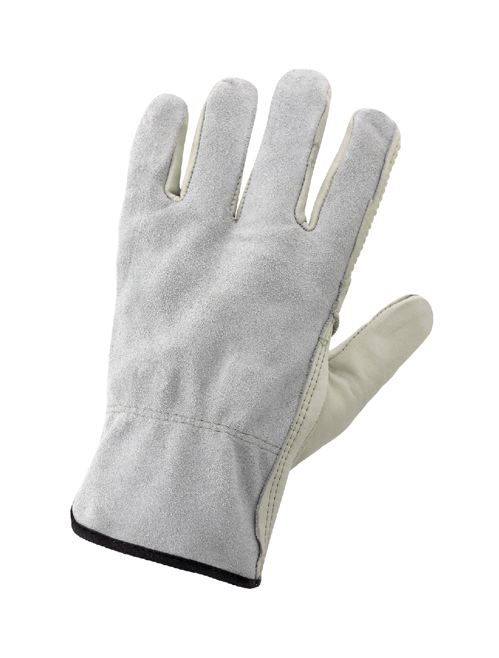 Economy-Grade 3200PP Leather Work Gloves - gray