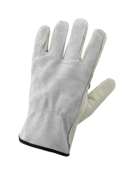 Economy-Grade 3200PP Leather Work Gloves - gray