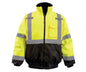 2-In-1 Black Bottom Quilted Bomber Jacket