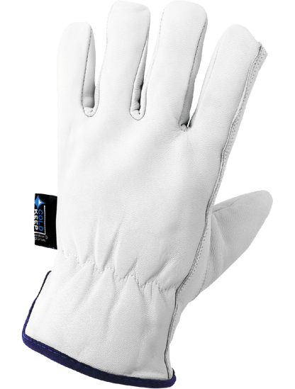 Premium-Grade Goatskin Drivers Gloves with Cold Keep® - 3200GINT - Drivers Gloves - red