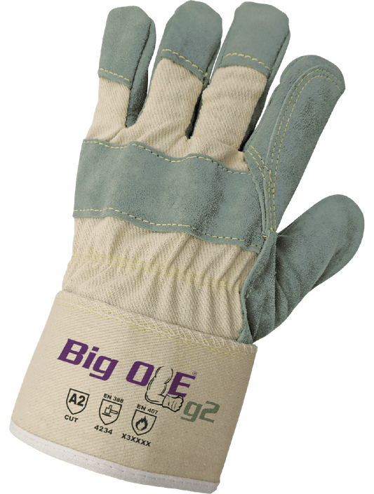 Big 2000DP Chemical Handling Gloves - cut level A2 - tan