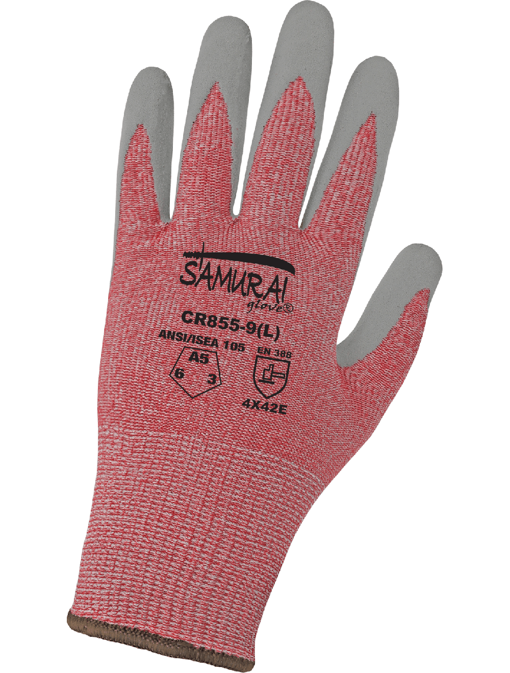 Samurai CR855 Cut Resistant Gloves - cut level A5 - tan