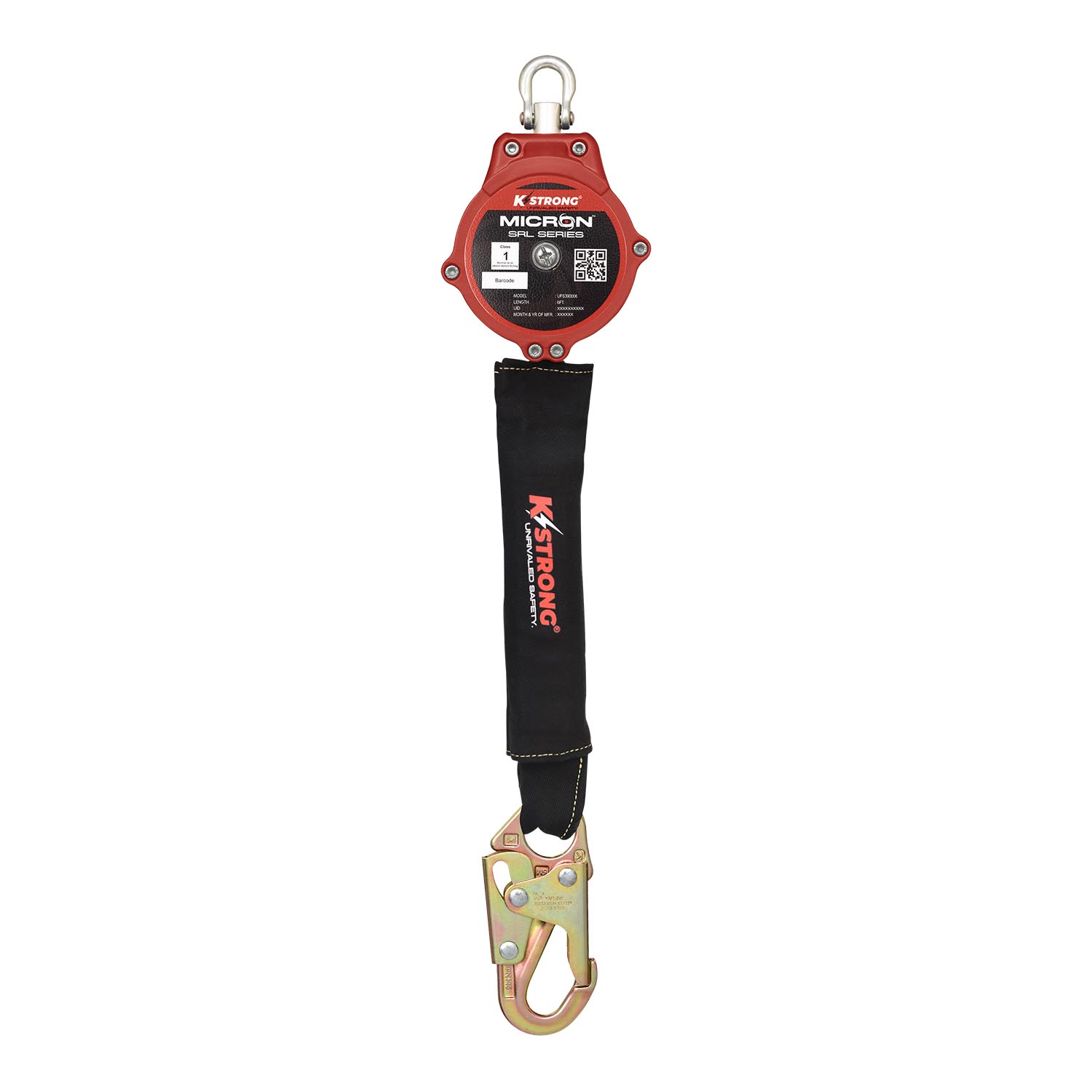 KStrong® Micron™ 6 ft. Arc Flash Rated SRL-P with Steel Snap Hook (ANSI) – Harness Connector Included