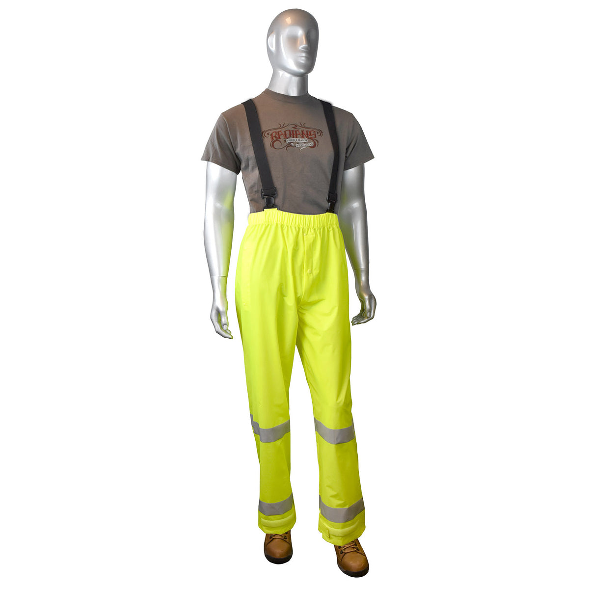 Radians RW25P-EZGV - RW25 High Visibility Rainwear Pants - Hi-Vis Green