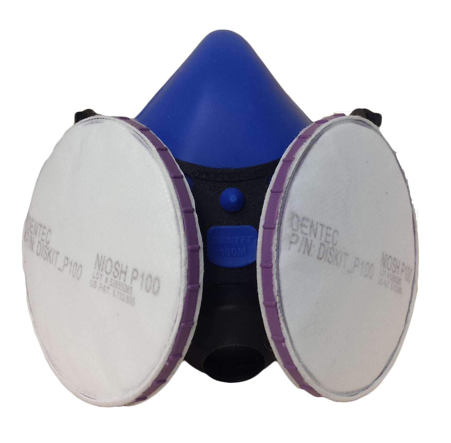 Comfort-Air 100 Series Half Mask Respirator with DISKIT P100 Filters - Large - 1LDISKP100ZAM - DenTec