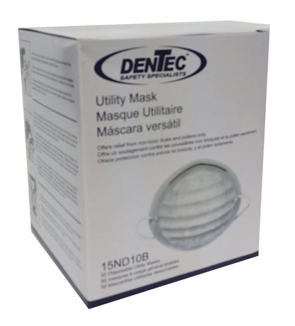 Comfort-Ease Utility Dust Masks - 50/Box - 15ND10B600 - DenTec