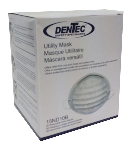 Comfort-Ease Utility Dust Masks - 50/Box - 15ND10B600 - DenTec