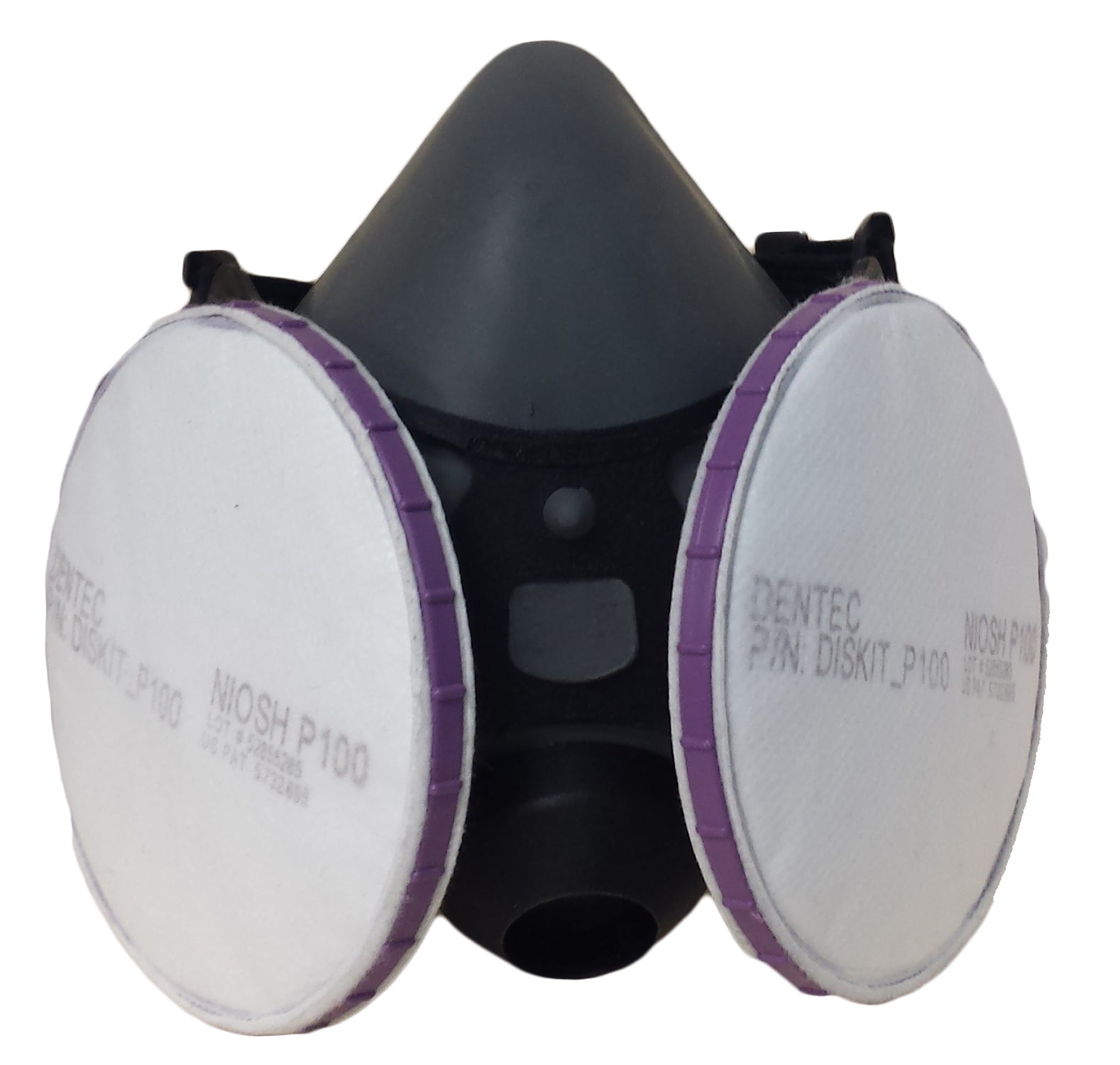 Comfort-Air 300 Series Half Mask Respirator with DISKIT P100 Filters - Small/Medium - 3SMDISKP100ZAM - DenTec