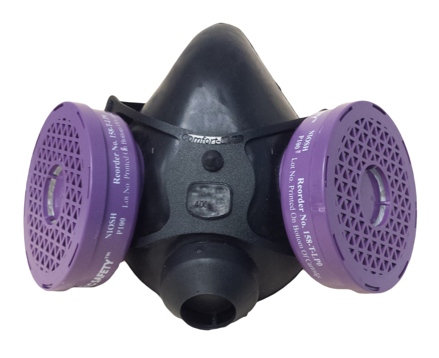 Comfort-Air 400 Series Half Mask Respirator with P100 Cartridges - Medium/Large - Clamshell - 4MLLP0CAM - DenTec