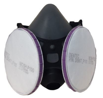 Comfort-Air 300 Series Half Mask Respirator with DISKIT P100 Filters - Medium/Large - 3MLDISKP100ZAM - DenTec