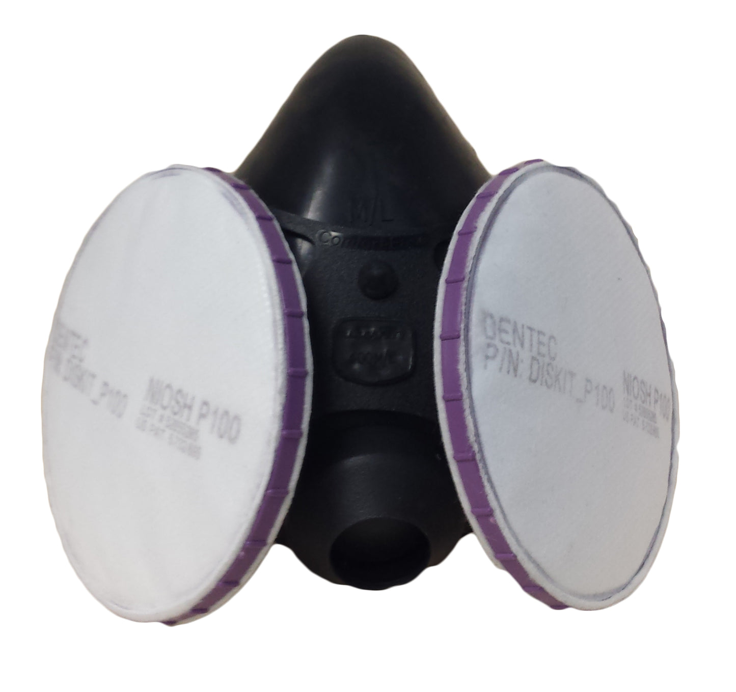 Comfort-Air 400 Series Half Mask Respirator with DISKIT P100 Filters - Small/Medium - 4SMDISKP100ZAM - DenTec