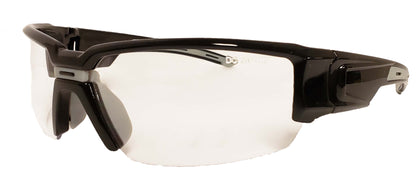 DenTec Hartley Safety Glasses - Clear - Black frame - 12E98301 - DenTec