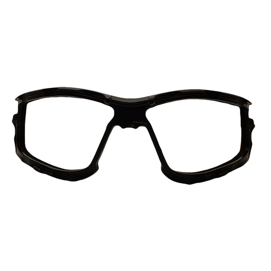 DenTec SenTecDX withrubberized temple tips, grey Anti-Fog lens, with foam carrier, CSA - 12E90807DX - DenTec
