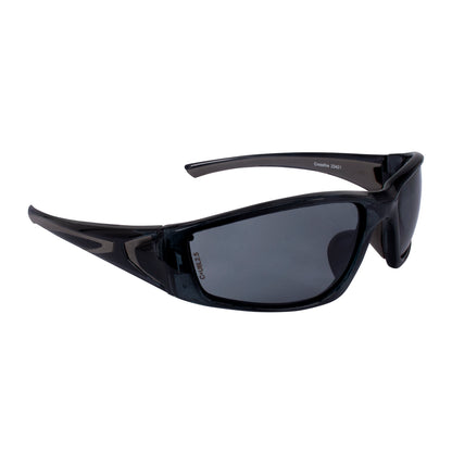Crossfire RPG - Premium Safety Eyewear - Burnt Orange Frame - Demi-Copper Mirror Lens - Crystal Black / Smoke