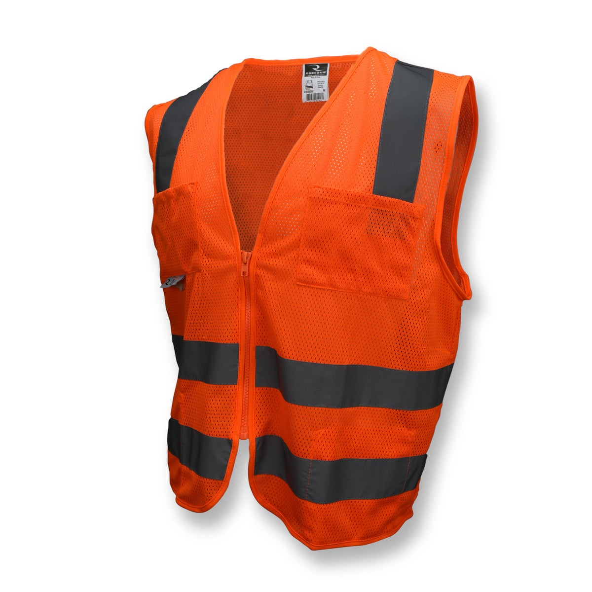 Radians SV8-MESH - SV8 Standard Type R Class 2 Mesh Safety Vest - Hi-Vis Orange