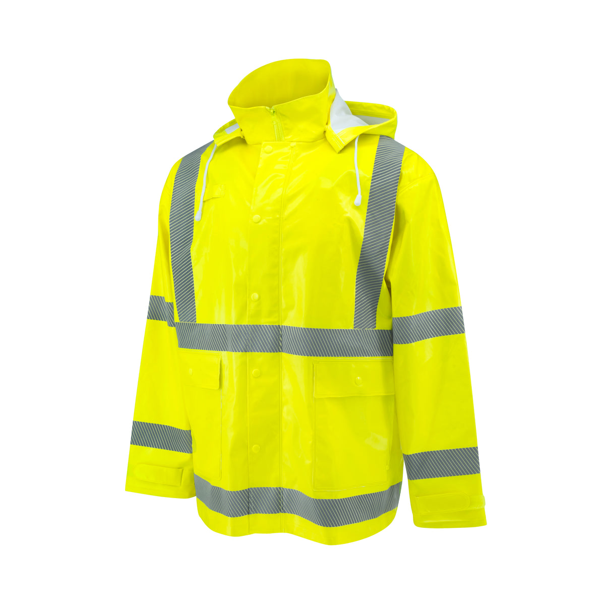 Radians RW08J - Class 3 Self-Extinguishing Rain Jacket - Lime - Lime