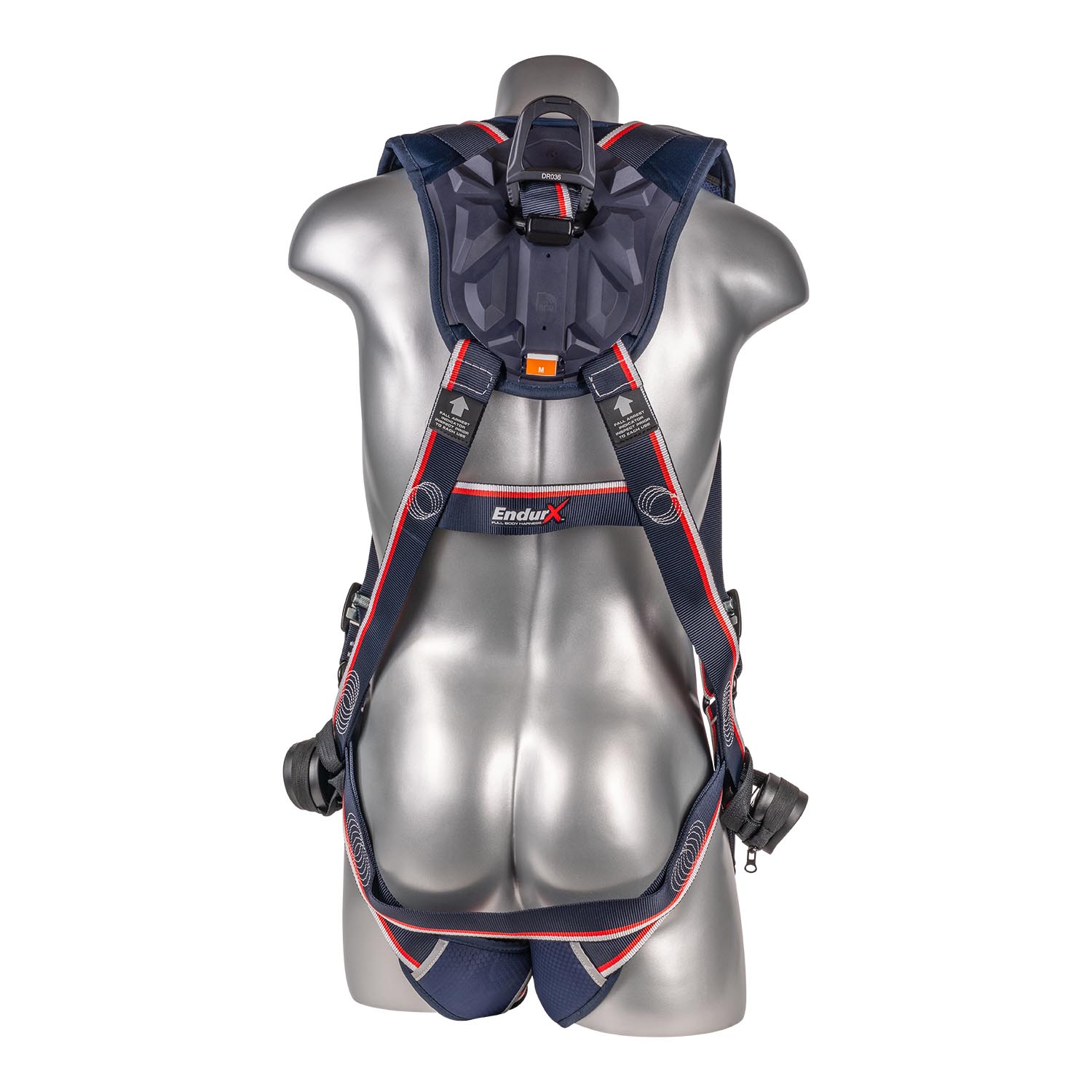 KStrong® EndurX™ 5-Point Full Body Harness, Abrasion Resistant Shoulder Pad, Deluxe Leg Pads, Enhanced Dorsal D-ring Plus™, Front D-ring, Premium Adjusters, Trauma Relief Straps, QC Chest/Legs, All Aluminum Hardware (ANSI)