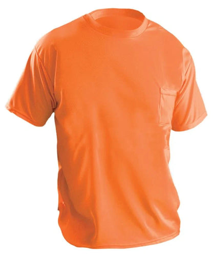 Non-Ansi Short Sleeve Wicking Birdseye T-Shirt W/Pocket