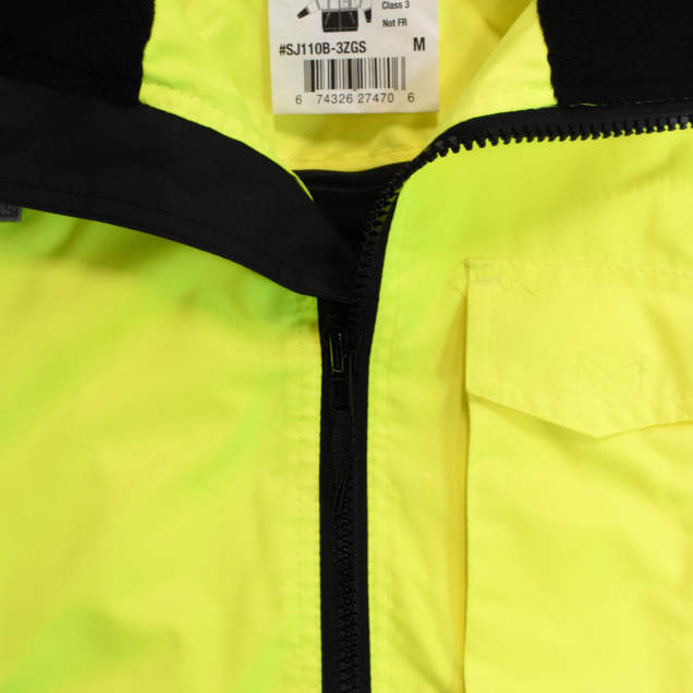 Radians SJ110B Class 3 Two-in-One High Visibility Bomber Safety Jacket