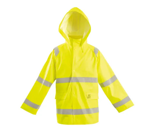 Occunomix Flame Resistant Rain Jacket Flame Resistant Safety Apparel Yellow M model LUX-TJR/FR2-YM