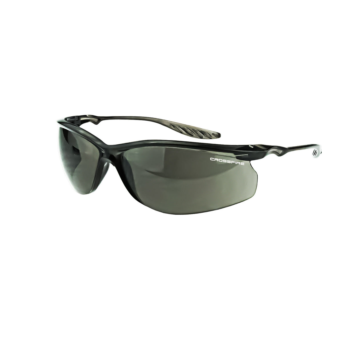 Crossfire 24SEVEN - ® Performance Safety Eyewear - Crystal Black Frame - Crystal Black / Smoke