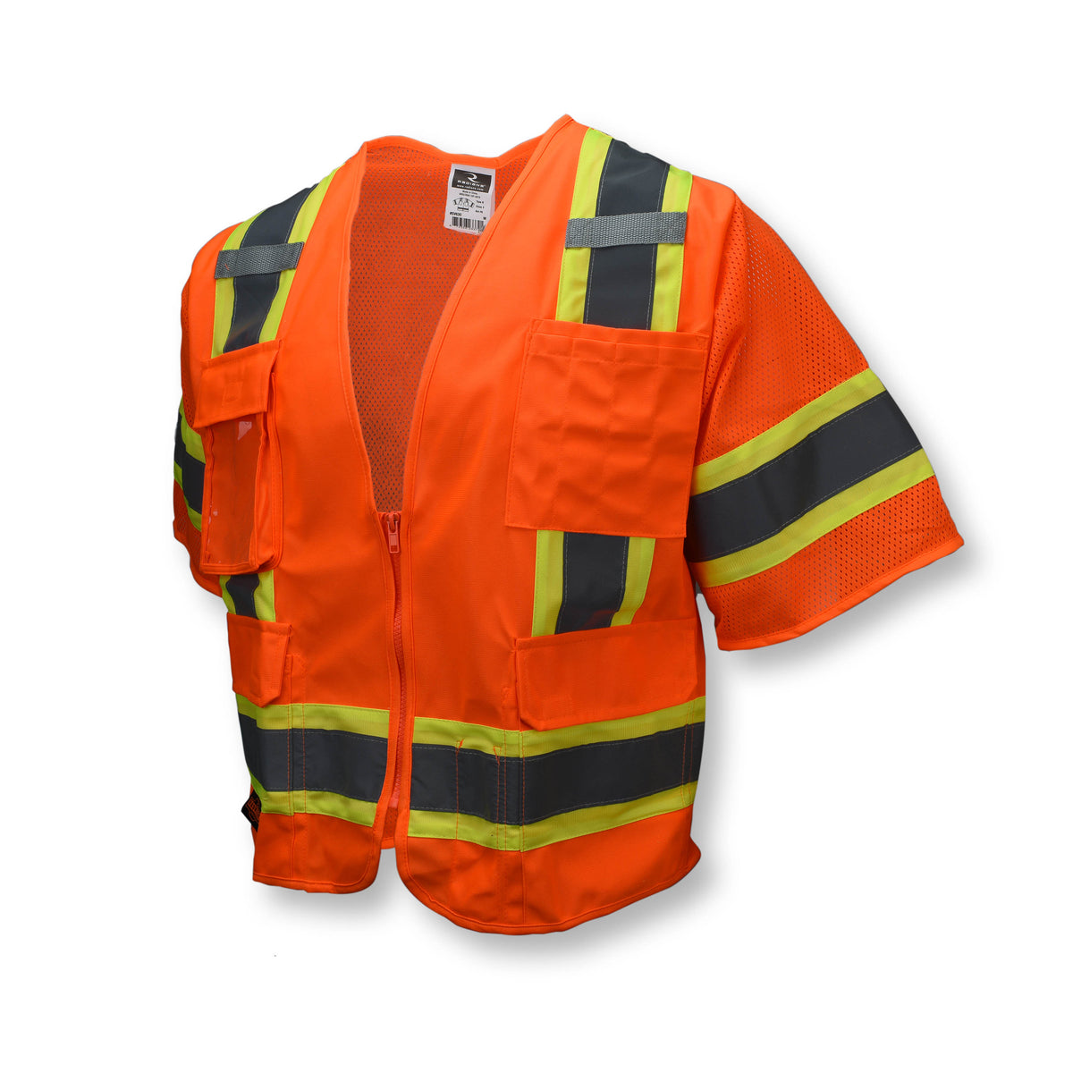 Radians SV63 - Two Tone Surveyor Type R Class 3 Two Tone Safety Vest - Hi-Vis Orange