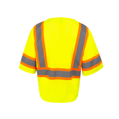 Radians SV232-3 - Two Tone Surveyor Type R Class 3 Mesh Safety Vest with Dual Side Zippers - additional view
