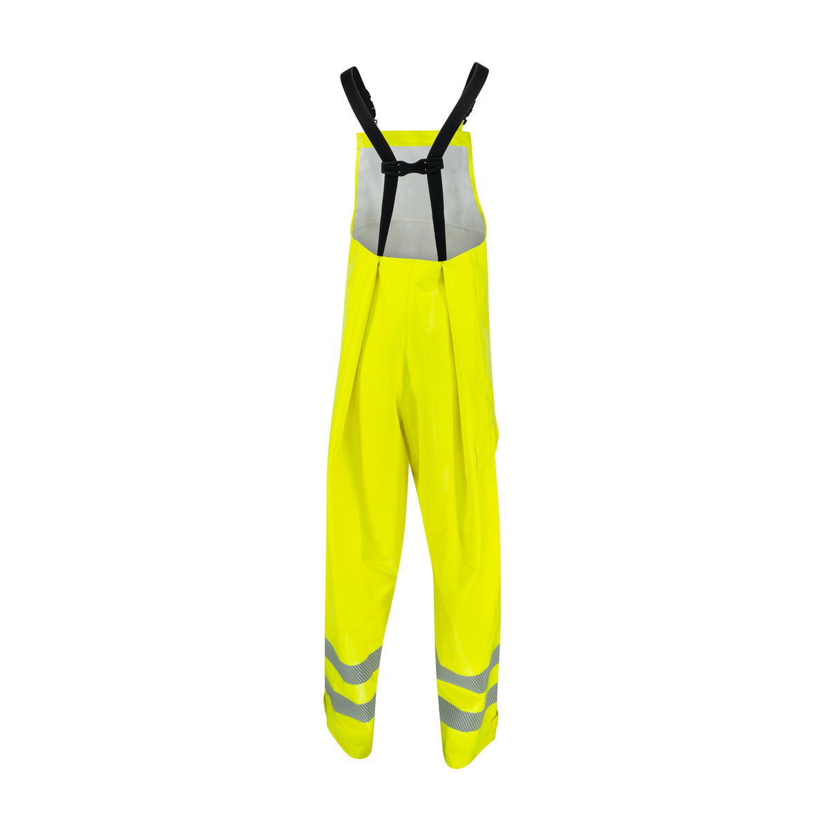 Radians RW08B - Class E Self-Extinguishing Rain Bib with Safety Fly - Lime - additional view