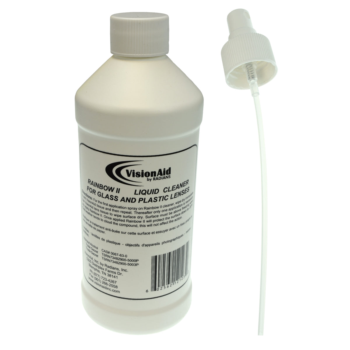 Vision Aid 1LCL211 - Lens Cleaning Liquid - 2 oz w/Flip Top Cap -