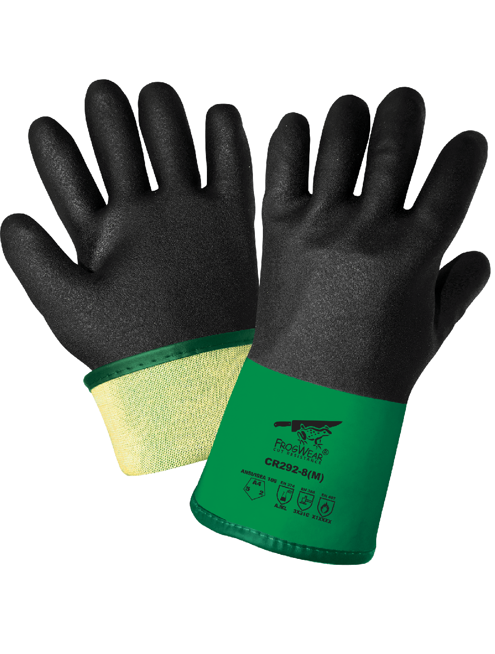 FrogWear® - CR292 - Chemical Handling Gloves - cut level A4 - tan