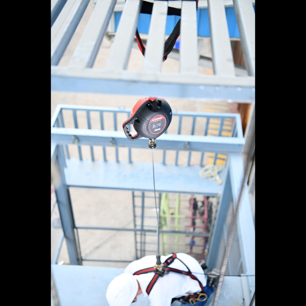 KStrong® BRUTE™ 10 ft. Galvanized Steel Cable SRL with Swivel Snap Hook. Includes Installation Carabiner (ANSI)