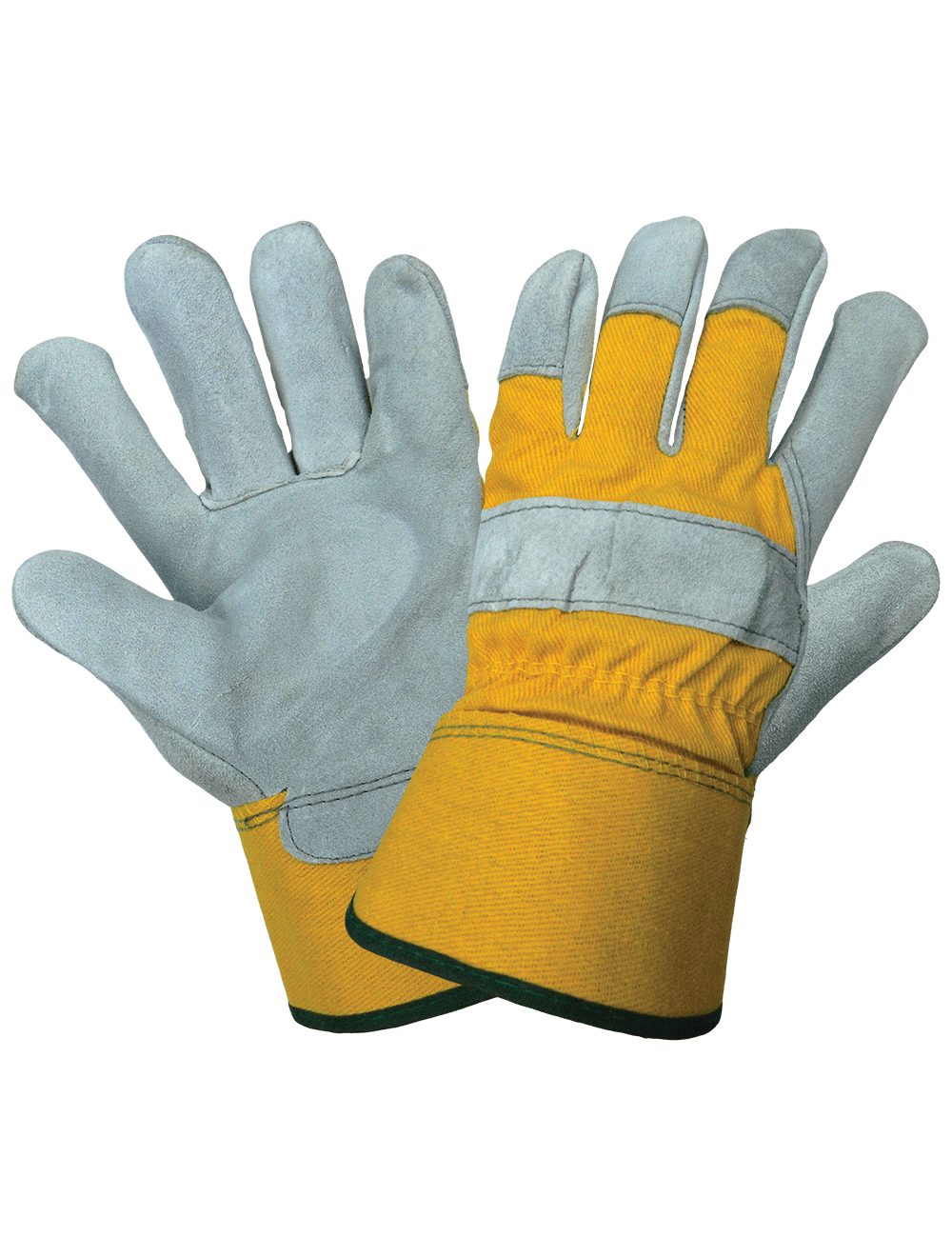 Global Glove - 2190 - Leather Palm Gloves - yellow