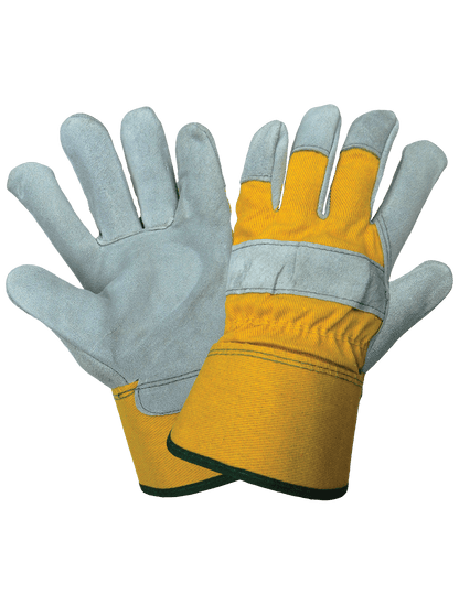 Global Glove - 2190 - Leather Palm Gloves - yellow