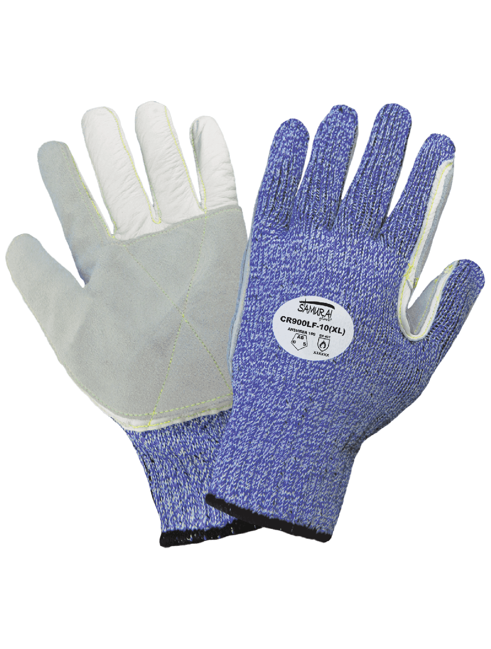 Samurai Glove® - CR900LF - Leather Palm Gloves - cut level A6 - red