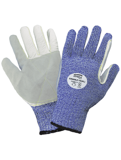 Samurai Glove® - CR900LF - Leather Palm Gloves - cut level A6 - red