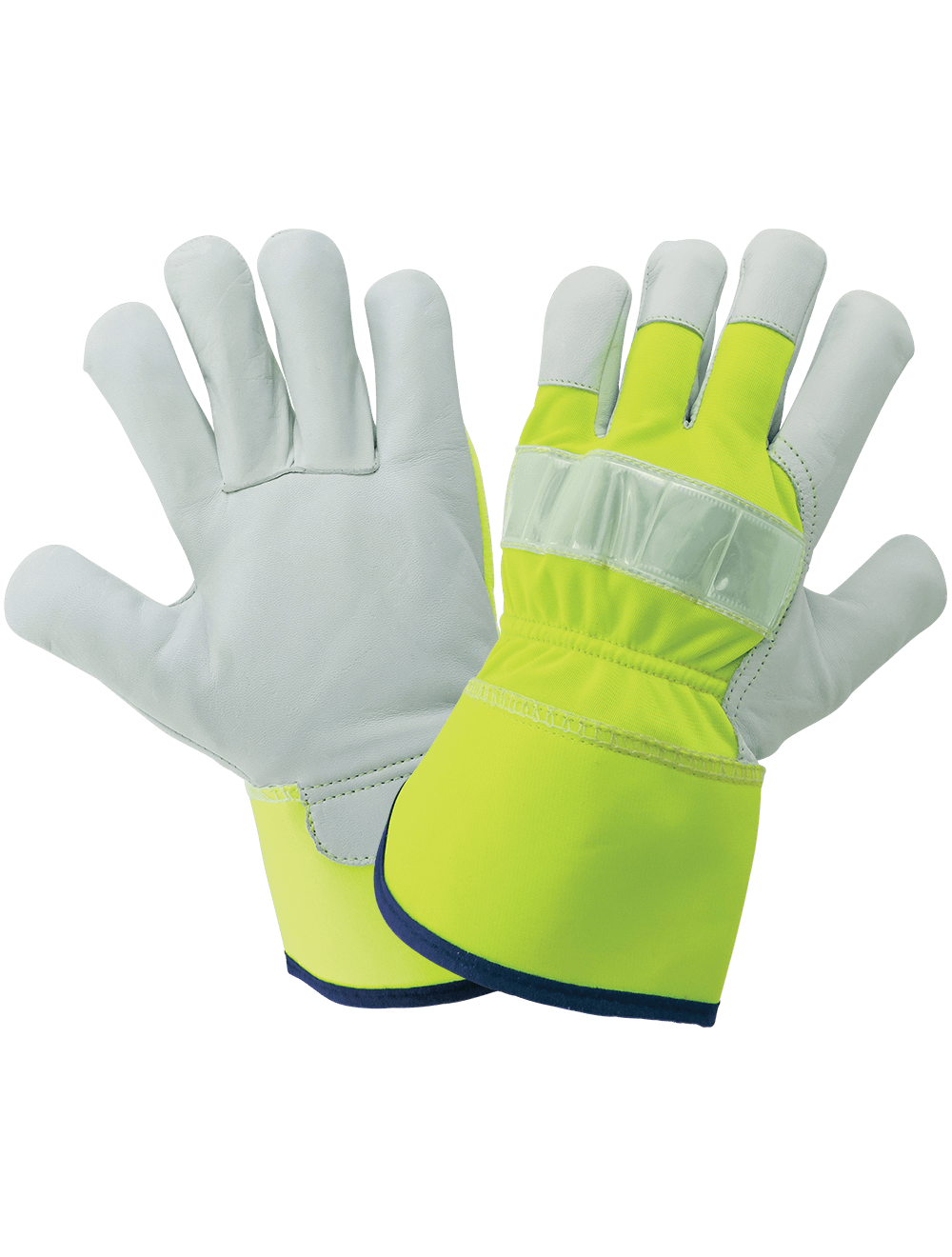 Global Glove - 1100GHV - Leather Palm Gloves - green