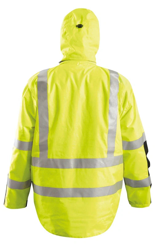 3-In-1 Safety Performance Workwear Black Bottom Ripstop Parka