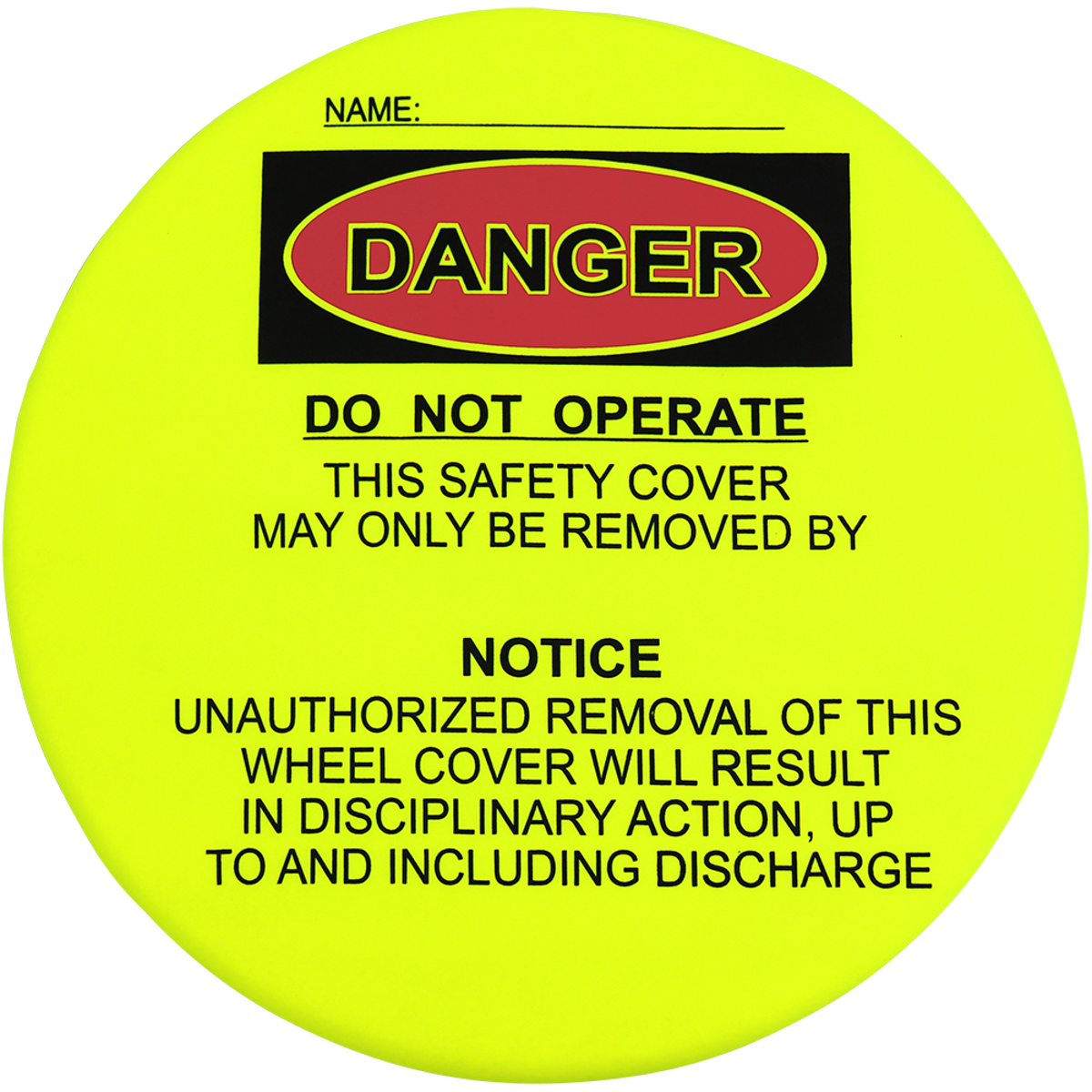 GLO-SWCL Steering Wheel Lockout Covers - original manufacturer photo; Pack of 50