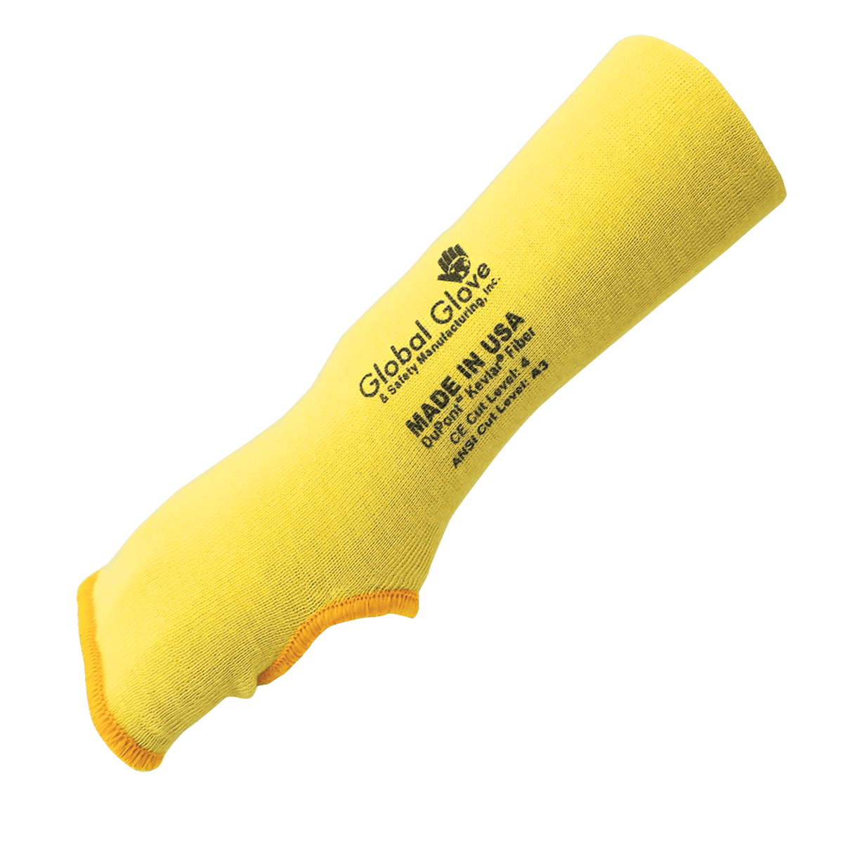 Global Glove GGS K10SLT Double Ply 100% Dupont™ Kevlar® Fiber Cut Resistant Sleeve