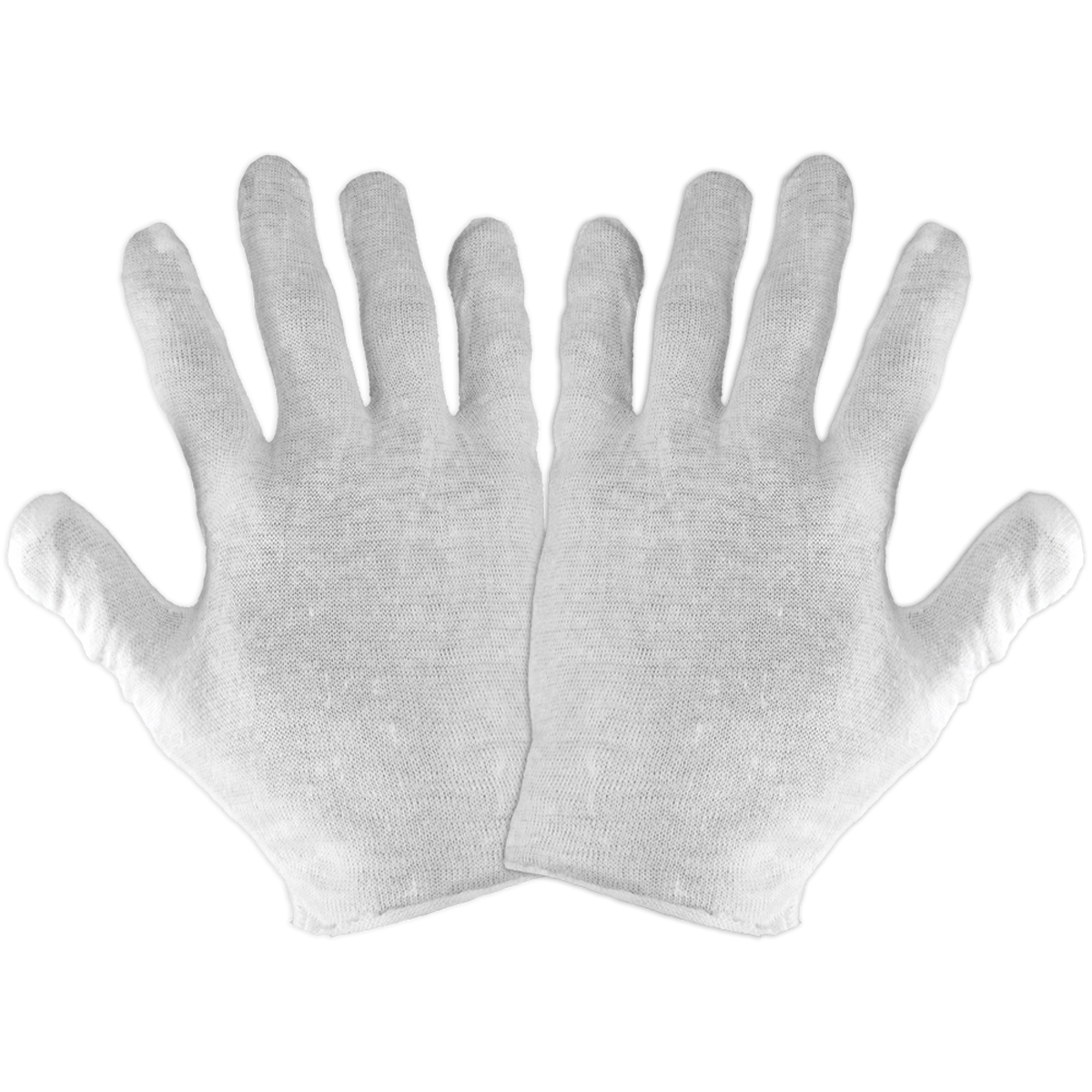 L100 Cotton Inspection Gloves - original manufacturer photo; Case of 1200 pairs