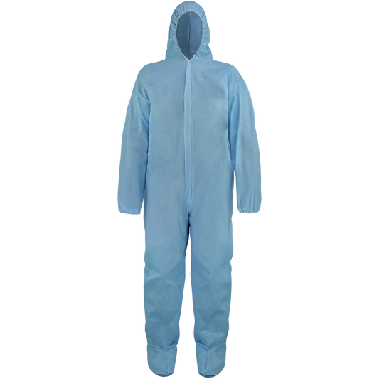 NW-COV850FR Self-Extinguishing Coveralls with Hood and Boots - original manufacturer photo; Case of 25 coveralls