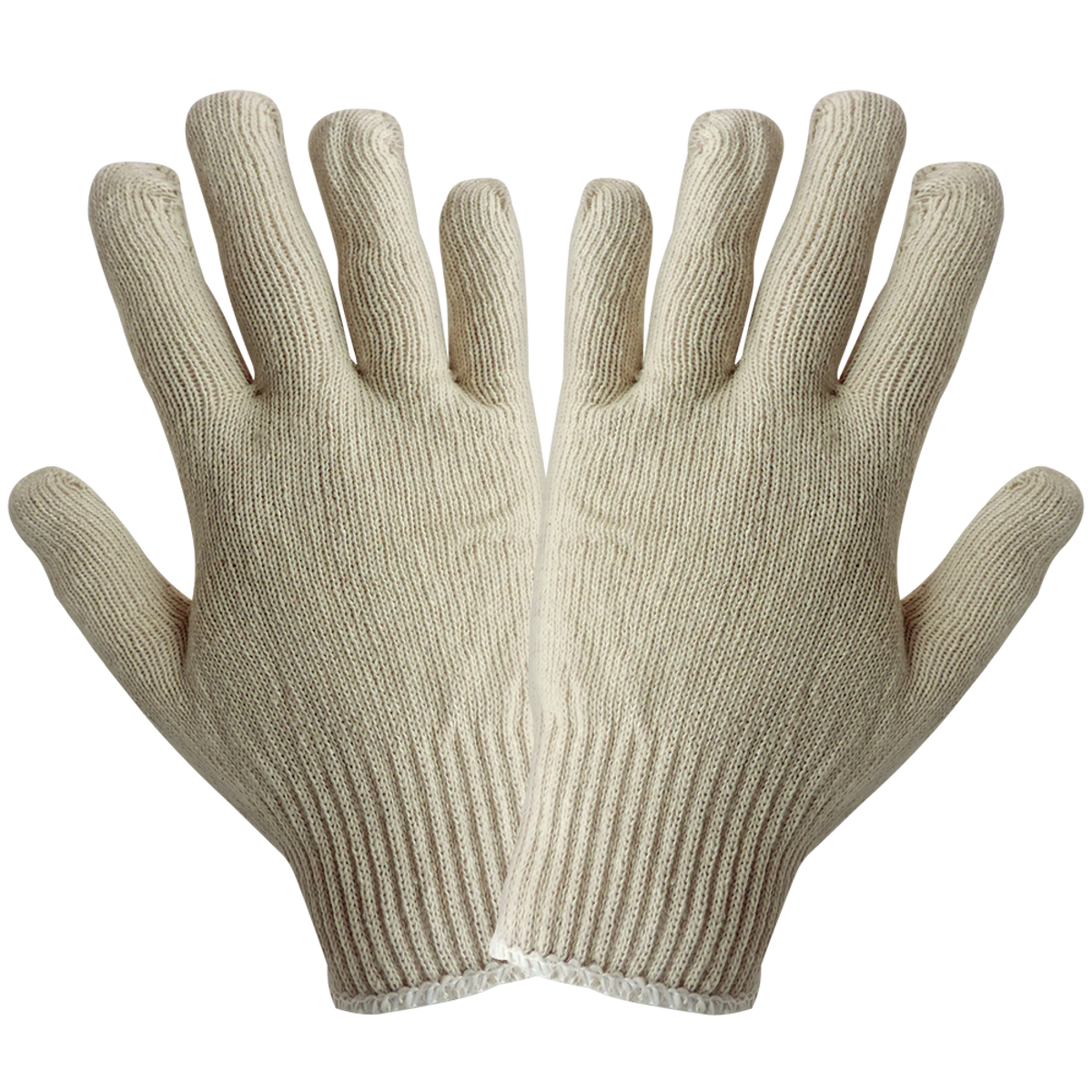 S55 7-Gauge Cotton/Polyester String Knit Gloves - S55 original manufacturer LR view; Case of 300 pairs