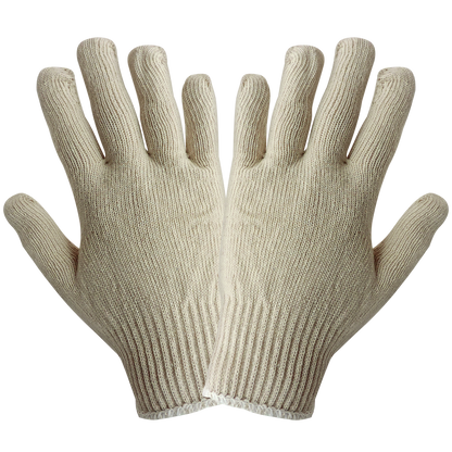 S55 7-Gauge Cotton/Polyester String Knit Gloves - S55 original manufacturer LR view; Case of 300 pairs